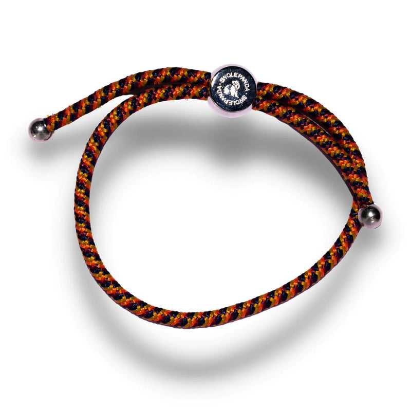 Swole Panda Rope Bracelet Orange & Yellow Zigzag SP-BR-11-M main