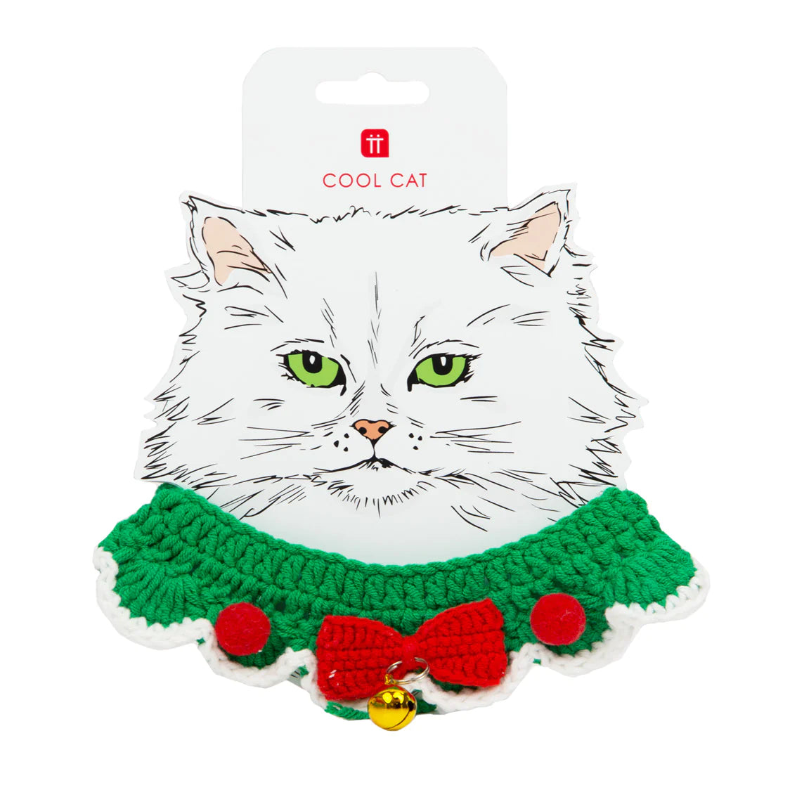 Talking Tables Botanical Pet Crochet Cat Collar BC-PET-COL-CATmain