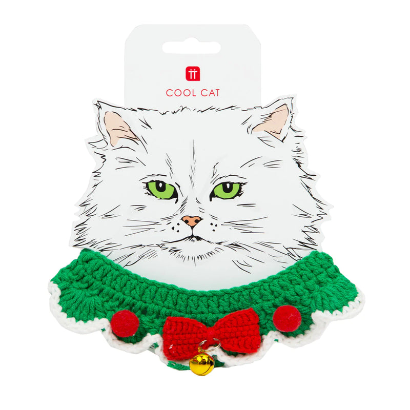 Talking Tables Botanical Pet Crochet Cat Collar BC-PET-COL-CATmain