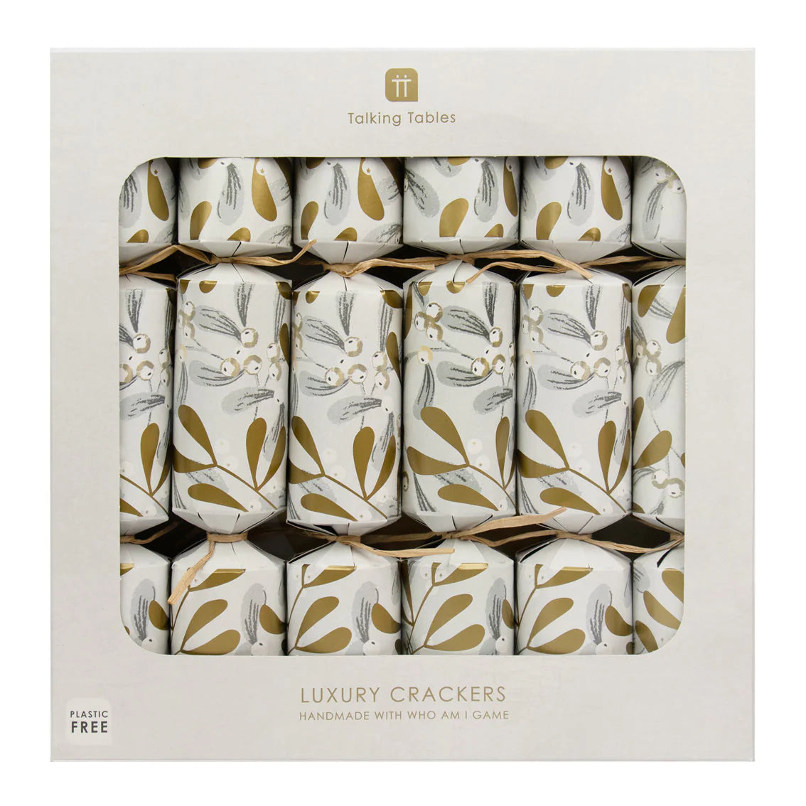 Talking Tables Mistletoe Luxury Crackers CRACK-BC-MIST-V2 box front