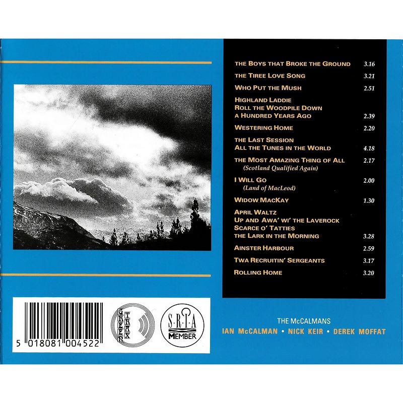 The McCalmans - Songs From Scotland CDTRAX045 rear