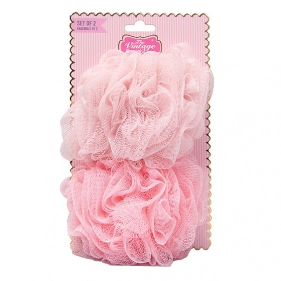 The Vintage Cosmetic Company Shower Puffs Set of 2