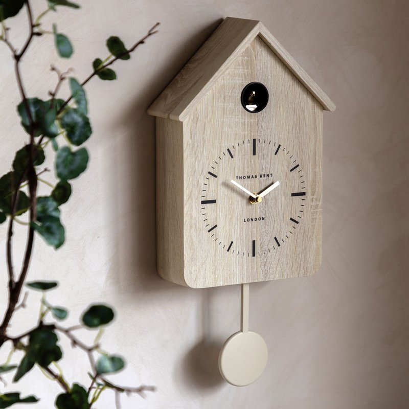 Thomas Kent Cuckoo Clock Washed Oak lifestyle