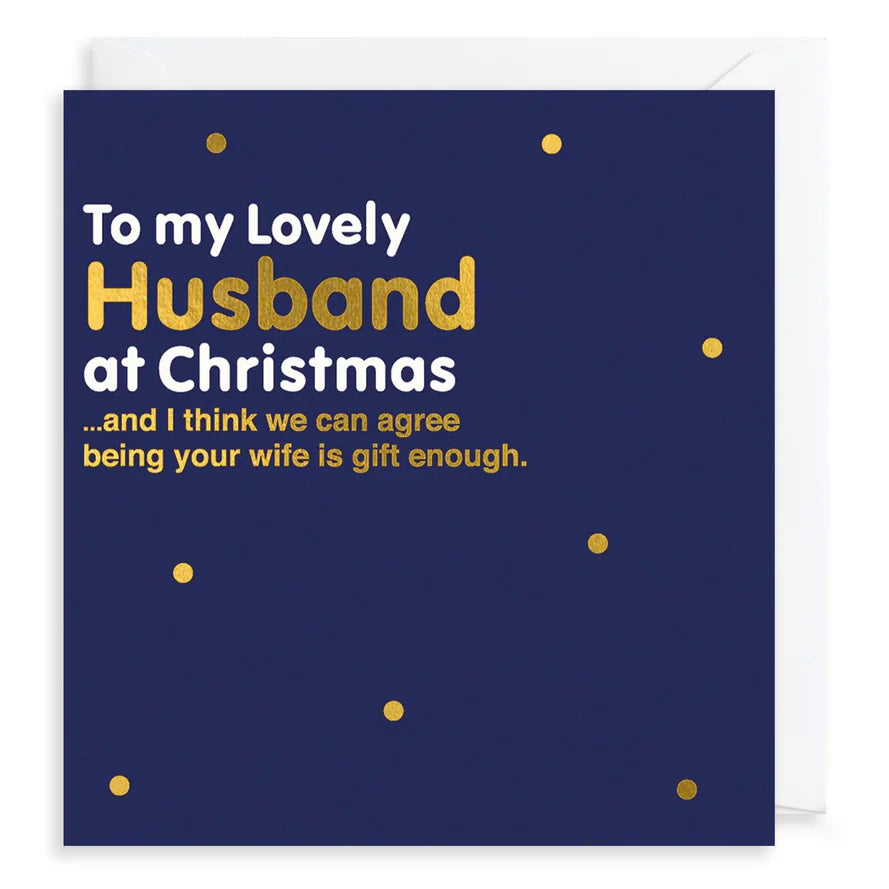 To My Lovely Husband At Christmas SNRX02 front