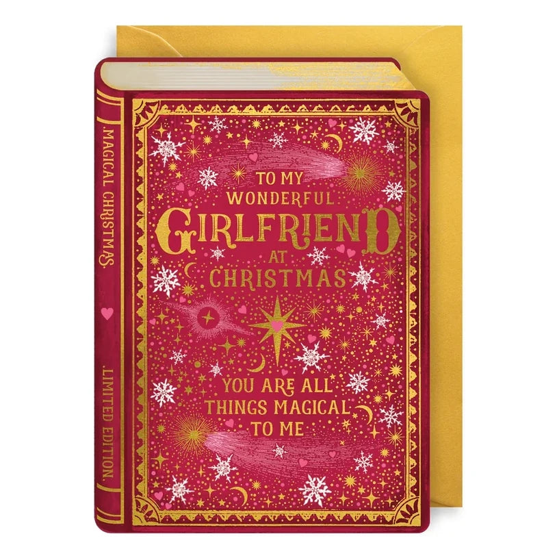 To My Wonderful Girlfriend Christmas Storybook Card RYRX05 with envelope