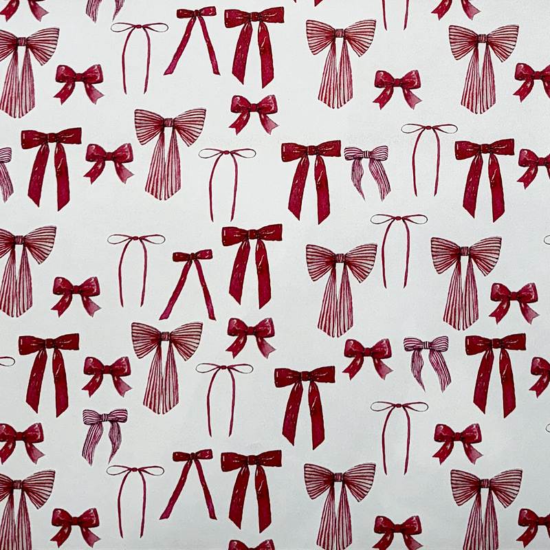 Toasted Crumpet Bows & Berries Pure Gift Wrap detail