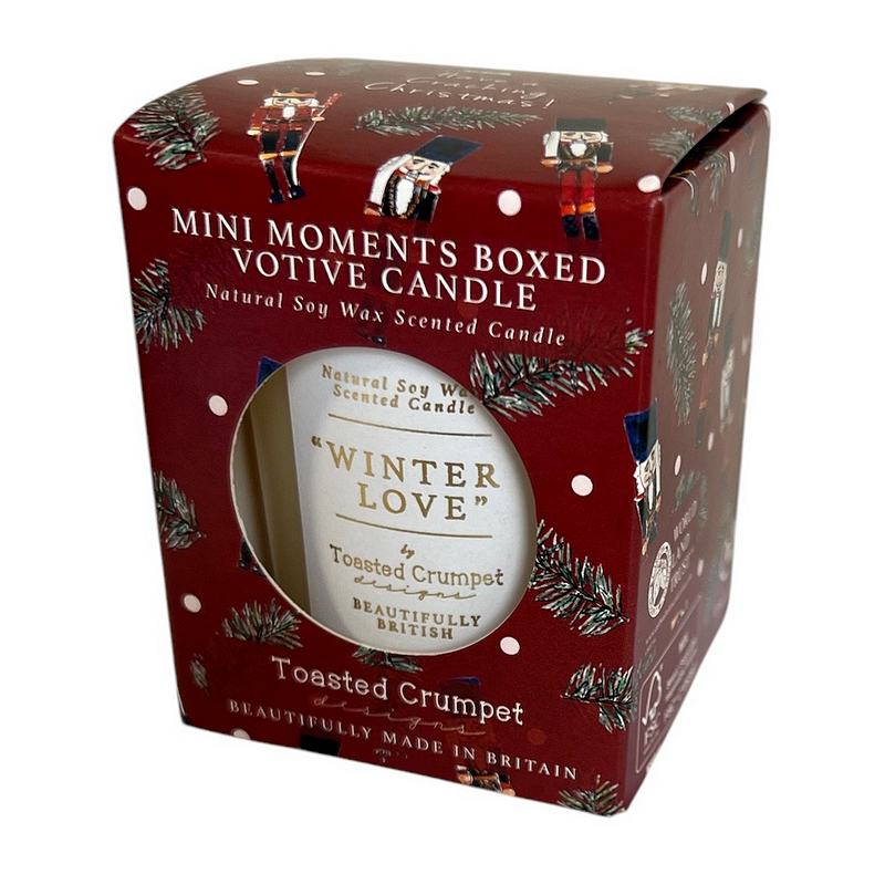 Toasted Crumpet Boxed Votive Candle Nutcracker Winter Love MV59 main