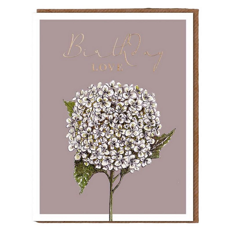 Toasted Crumpet Designs Blanc Collection Hydrangea Birthday Love BL01 front