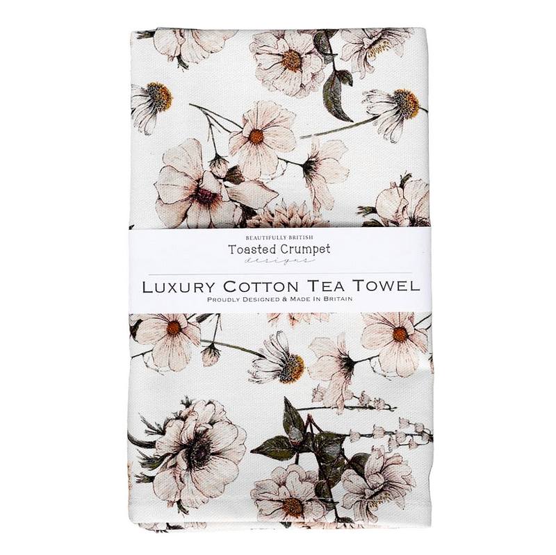 Toasted Crumpet Designs Blanc Collection Pure Tea Towel LTT66