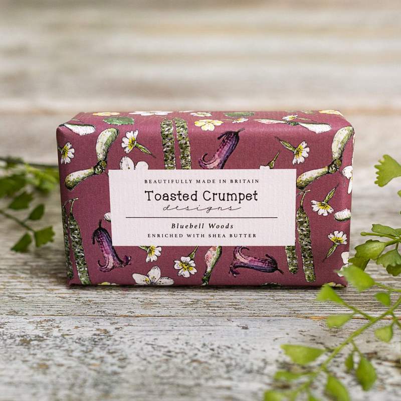 Toasted Crumpet Designs Bluebell Woods Soap SO31 l;ifestyle