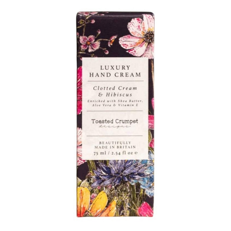 Toasted Crumpet Designs Clotted Cream and Hibiscus Luxury Hand Cream HC74 in box