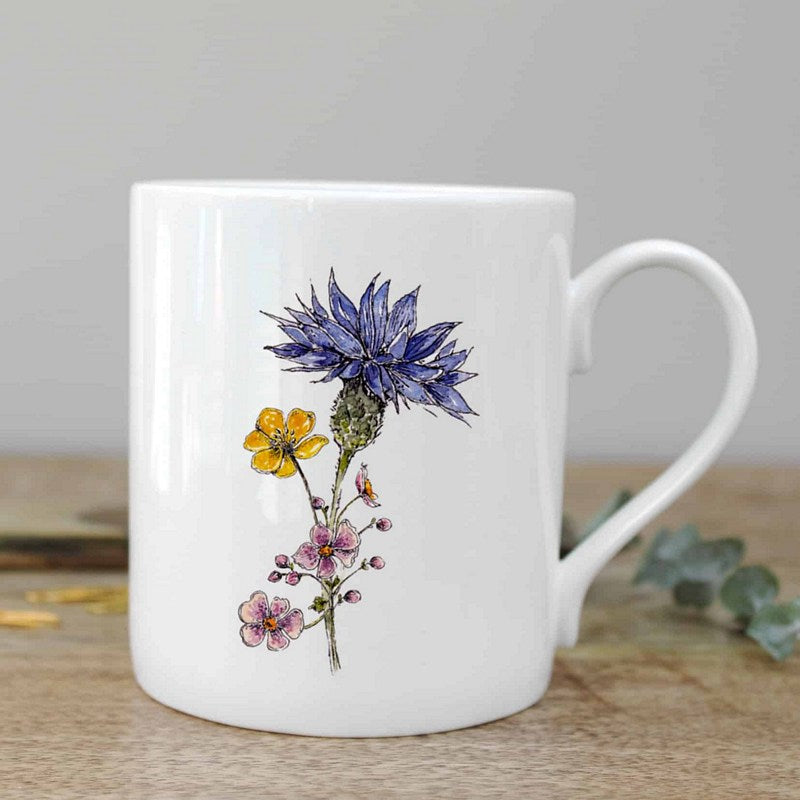 Toasted Crumpet Designs Cornflower Mug Gift Boxed FM43 lifestyle