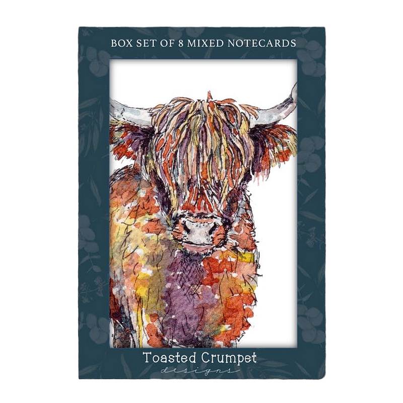 Toasted Crumpet Designs Down on the Farm Mixed Notecards Boxed BX09 front