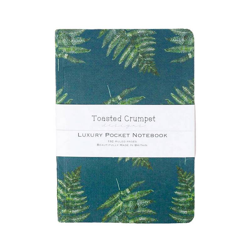 Fern Noir A6 Lined Pocket Notebook