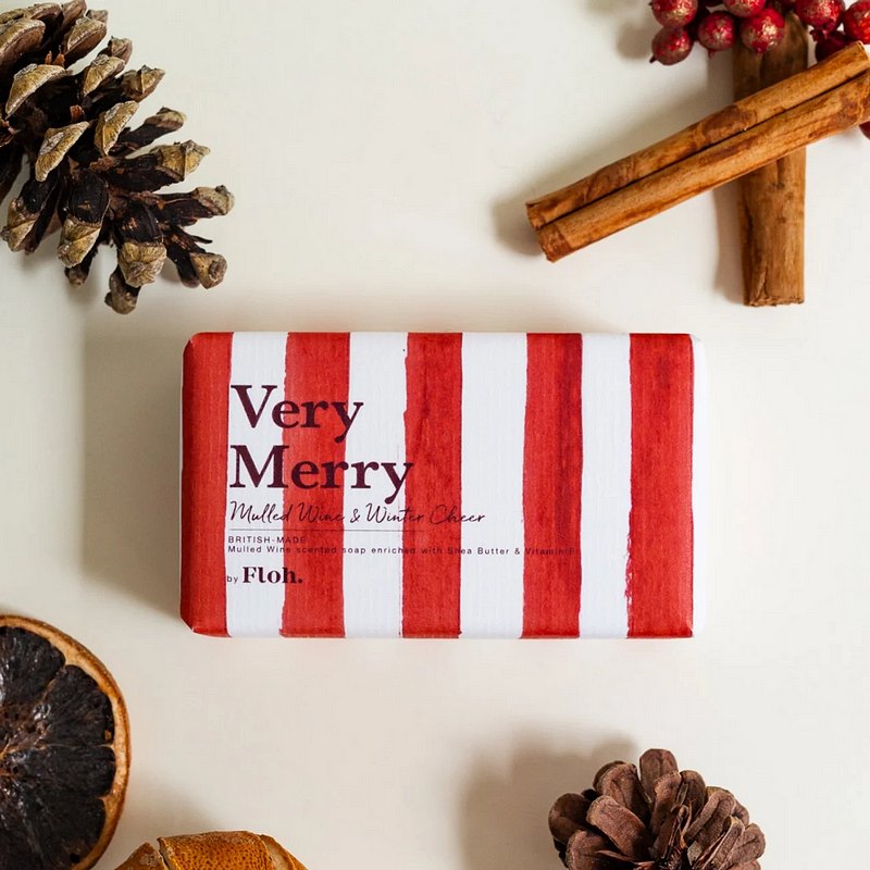 Toasted Crumpet Designs Floh Very Merry Soap flatlay