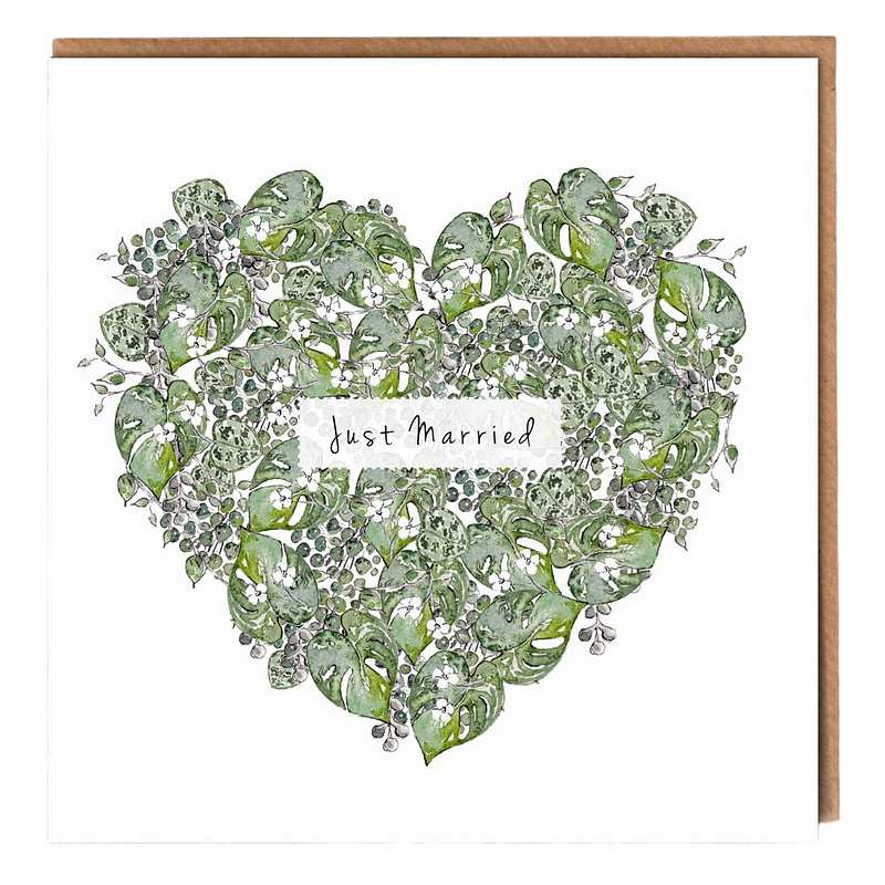 Toasted Crumpet Designs Just Married Card GG23 front