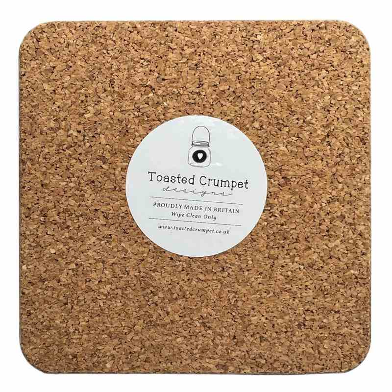 Toasted Crumpet Designs Luxury Coaster Pheasant TWC19 back