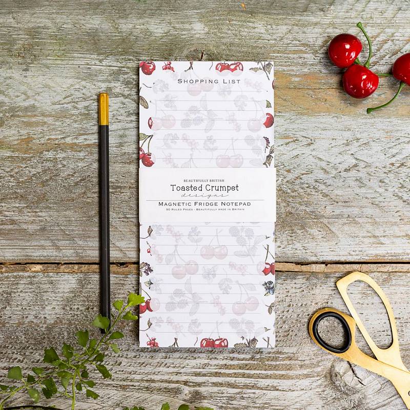 Toasted Crumpet Designs Mon Cheri Magnetic Shopping List Pad SPAD81 lifestyle