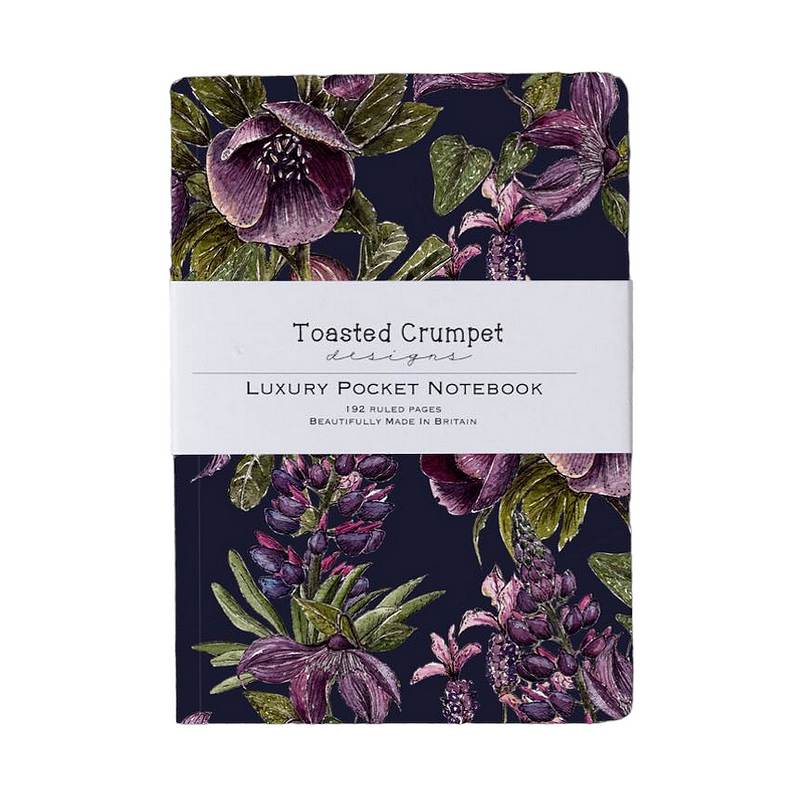 Toasted Crumpet Designs Mulberry Noir A6 Lined Pocket Notebook NP54 front