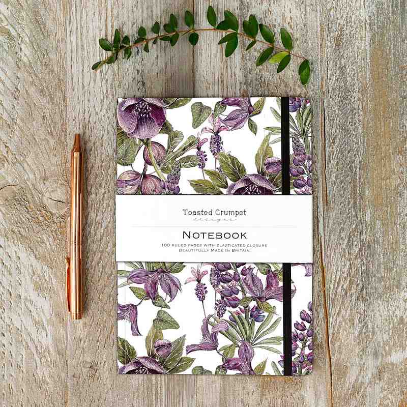 Toasted Crumpet Designs Mulberry Pure A5 Lined Notebook NO52 lifestyle
