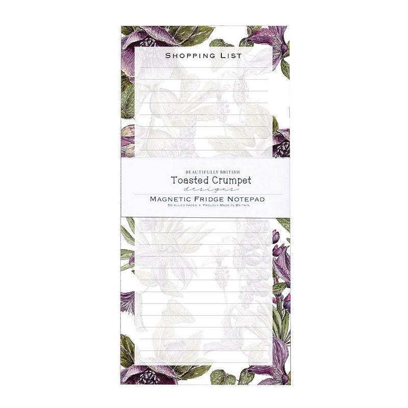 Toasted Crumpet Designs Mulberry Shopping List Pad SPAD52 front