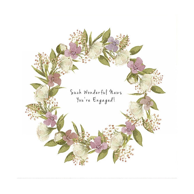 Toasted Crumpet Designs Such Wonderful News You're Engaged FL13 front