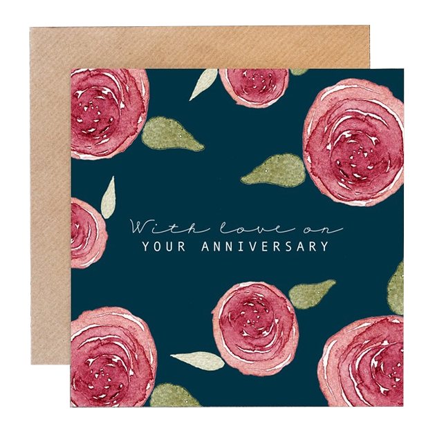 Toasted Crumpet Designs With Love on Your Anniversary card DS06 main