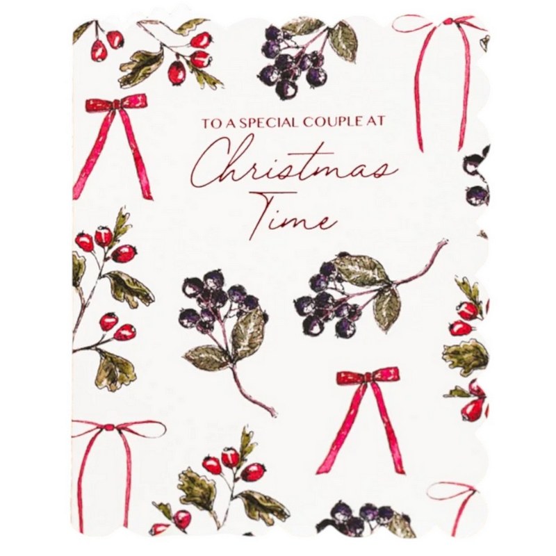 Toasted Crumpet Greetings Card To a Special Couple at Christmas BE08 front