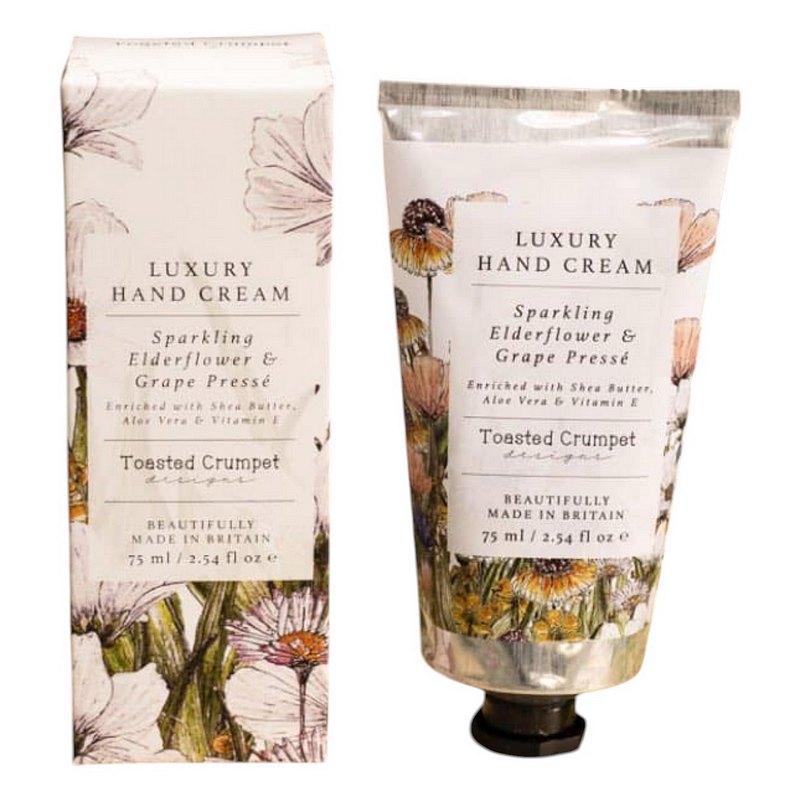 Toasted Crumpet Sparkling Elderflower and Grape Luxury Hand Cream HC75 main