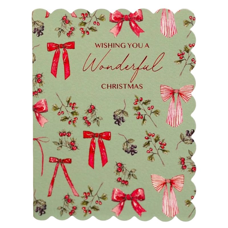 Toasted Crumpet Wishing You a Wonderful Christmas Card BE20 front