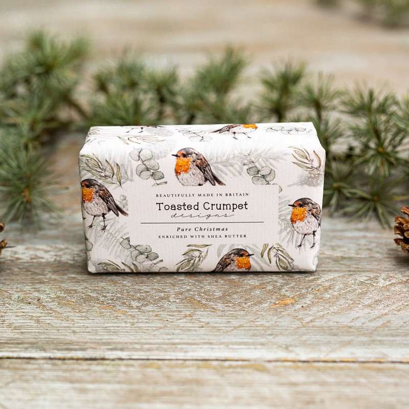 Toasted Crumpet Designs Pure Christmas Cinnamon & Orange Soap Bar SO26 lifestyle