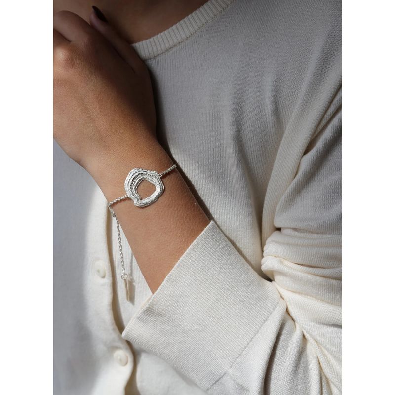 Tutti & Co Drift Bracelet Silver BR648S on model 0