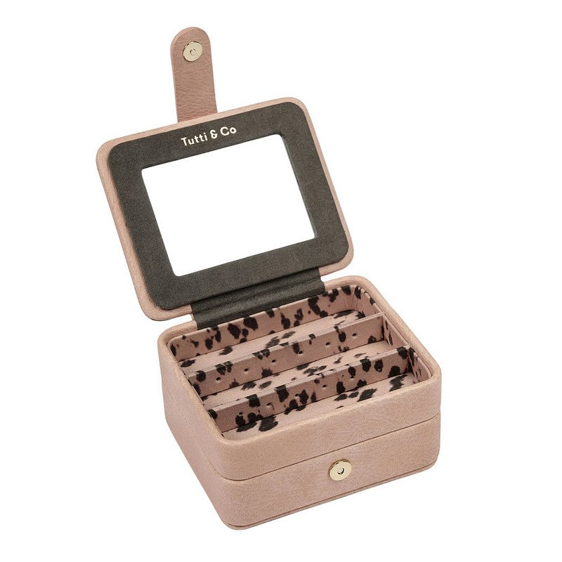 Tutti & Co Drift Small Jewellery Box Pink JB37 open