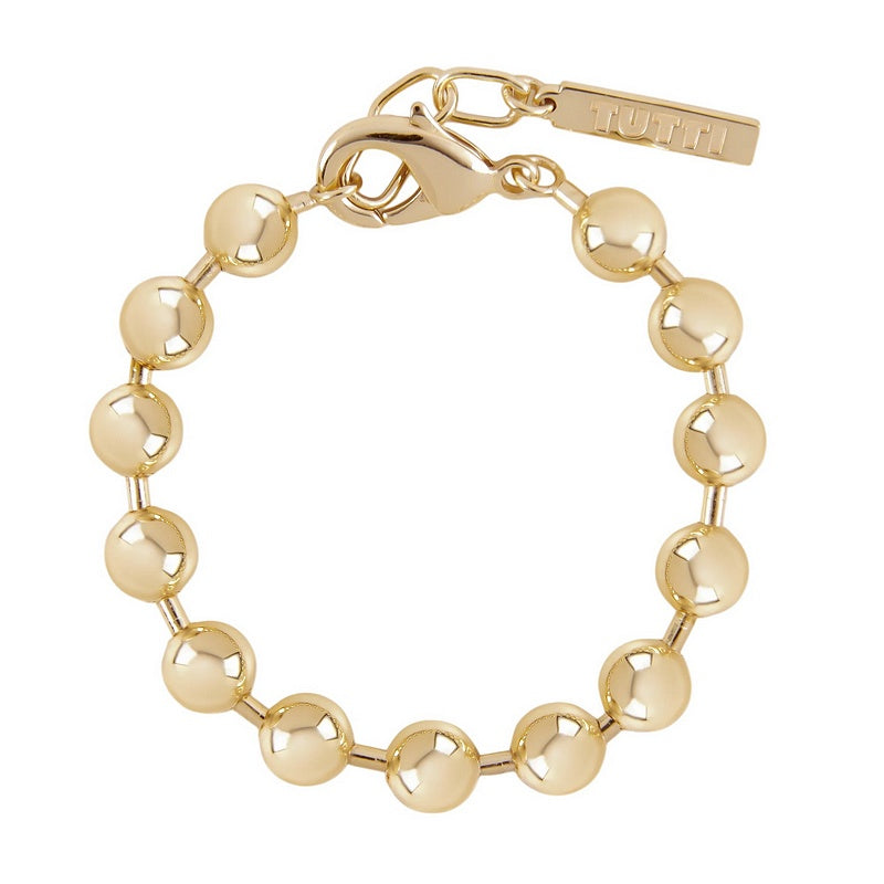Tutti & Co Jewellery Align Bracelet Gold BR732G top