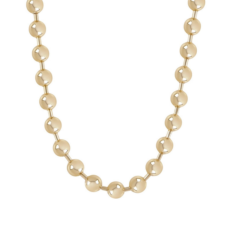 Tutti & Co Jewellery Align Necklace Gold NE811G front