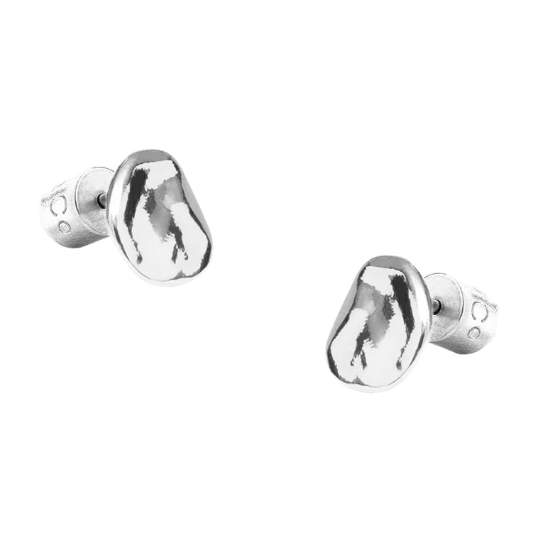Tutti & Co Jewellery Balance Stud Earrings Silver main