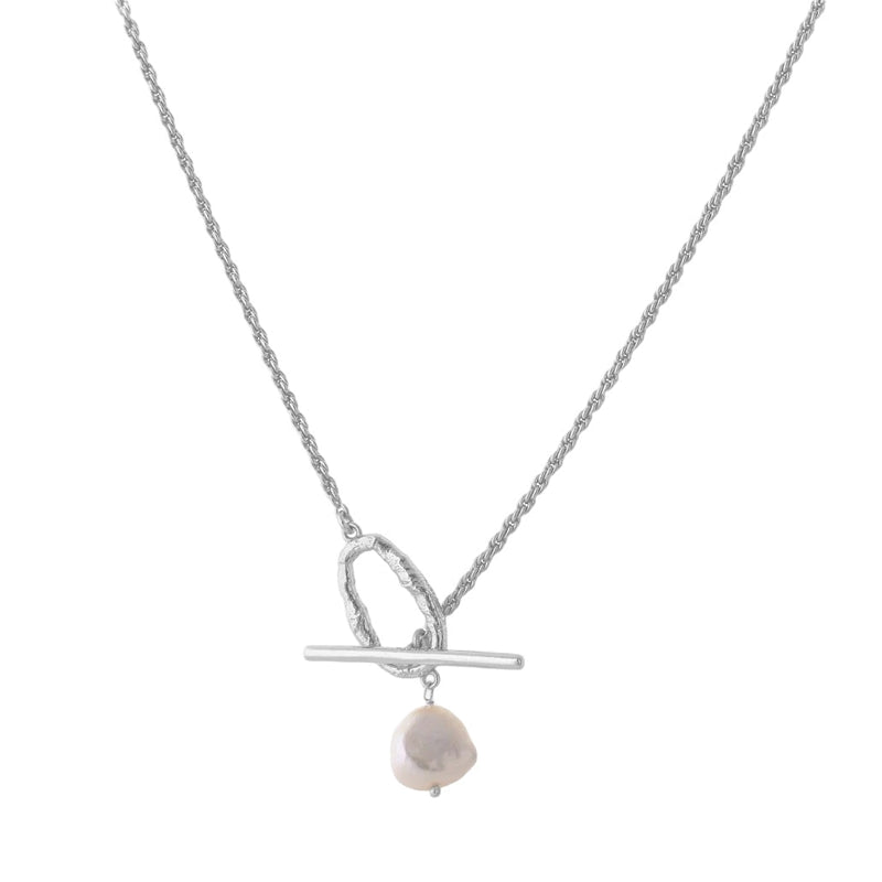 Tutti & Co Jewellery Clarity Freshwater Pearl Necklace Silver NE610S main