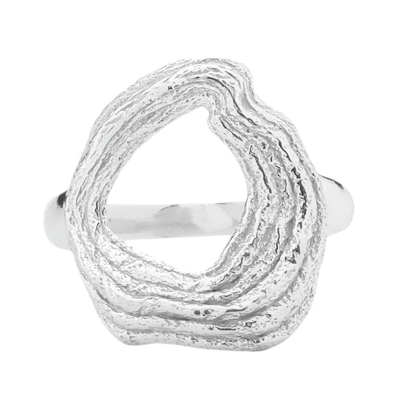 Tutti & Co Jewellery Drift Ring Silver RN339S front