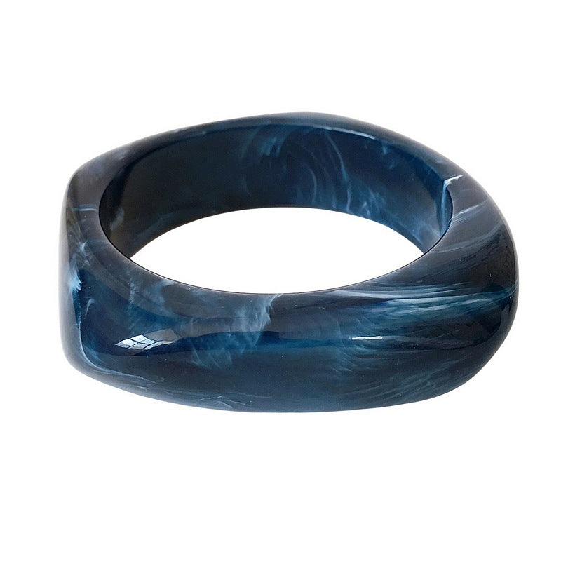 Tutti & Co Jewellery Eclipse Blue Resin Bangle BR744 front