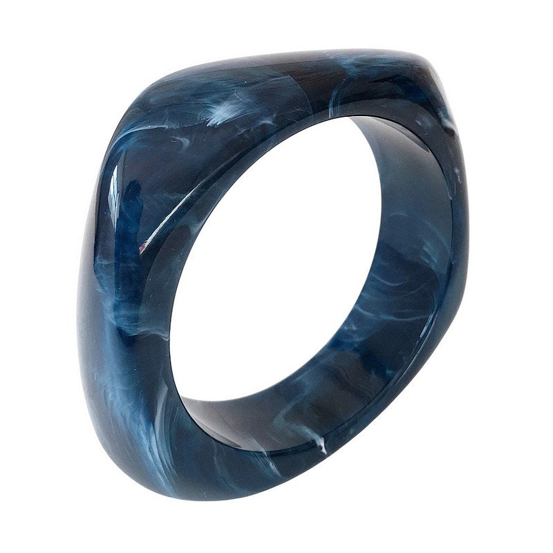 Tutti & Co Jewellery Eclipse Blue Resin Bangle BR744 side