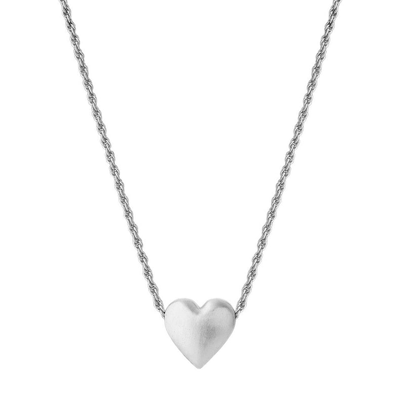 Tutti & Co Jewellery Embrace Necklace Silver NE688S front