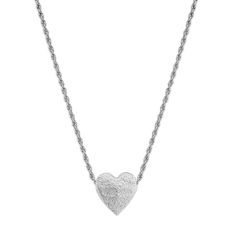 Tutti & Co Jewellery Embrace Necklace Silver NE688S rear