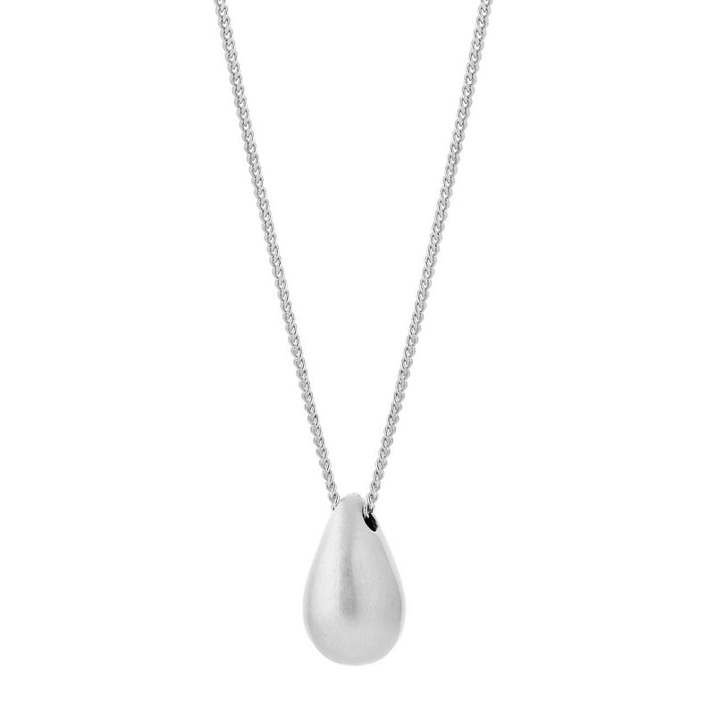 Tutti & Co Jewellery Hush Necklace Brushed Silver NE681S main