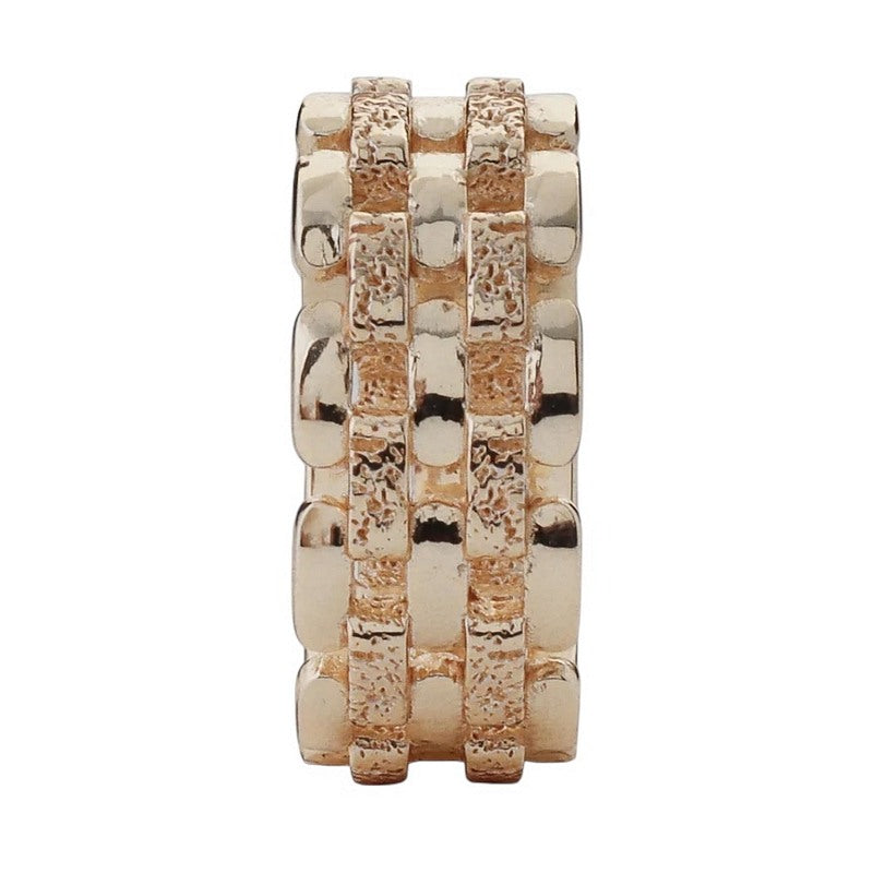 Tutti & Co Jewellery Linear Ring Gold RN364G front