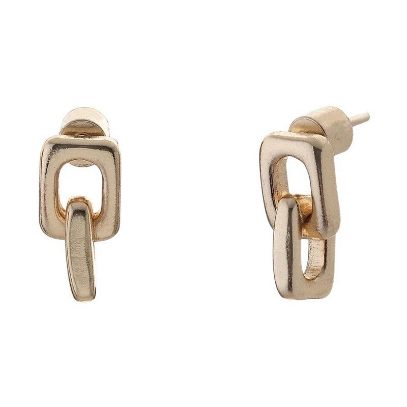 Tutti & Co Jewellery Link Earrings Gold EA723G main