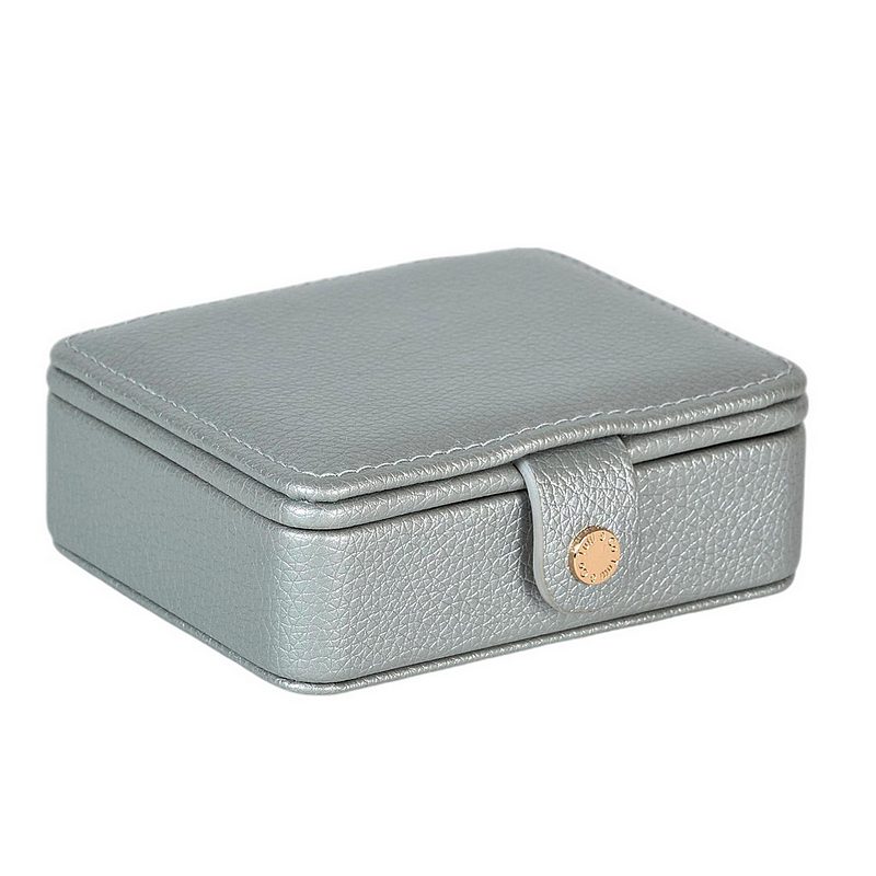 Tutti & Co Jewellery Metallic Jewellery Box Silver JB32 closed