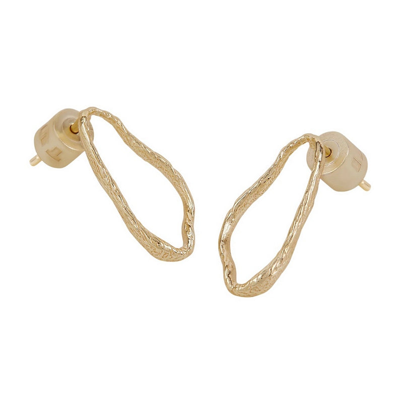 Tutti & Co Jewellery Mira Earrings Gold EA739G side