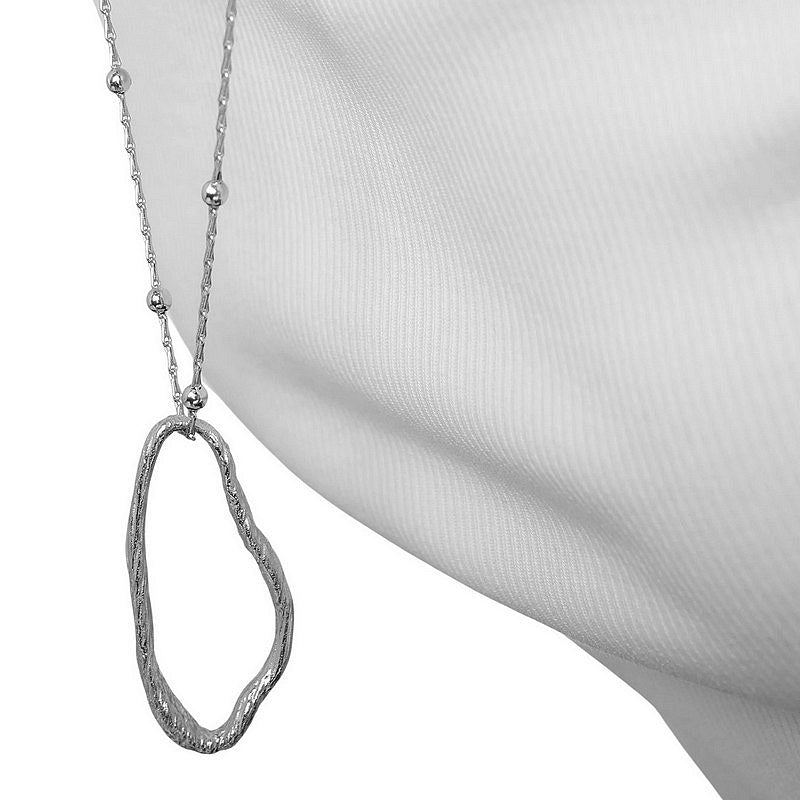 Tutti & Co Jewellery Mira Necklace Silver NE805S model