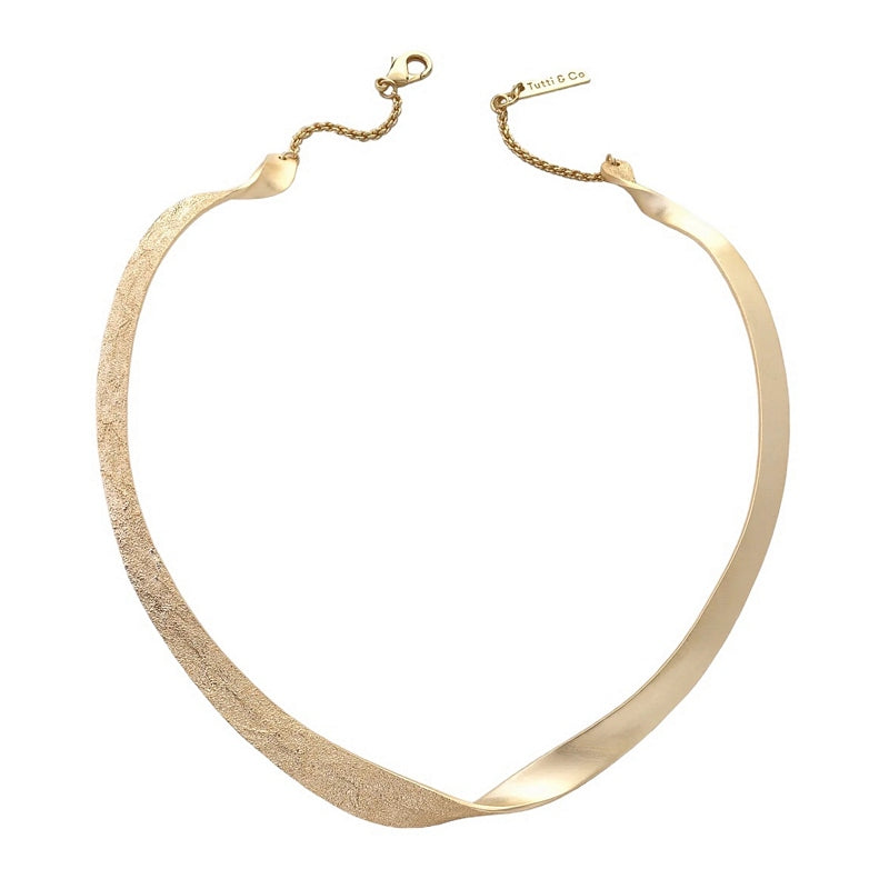 Tutti & Co Jewellery Praise Necklace Gold NE674G main
