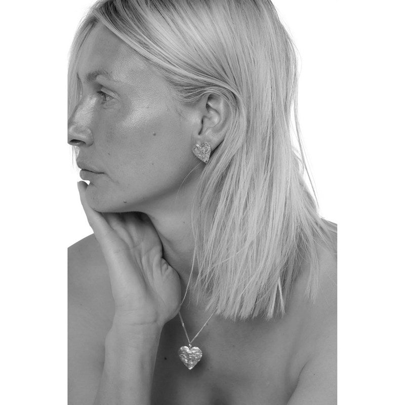 Tutti & Co Jewellery Revere Necklace Silver NE777S on model
